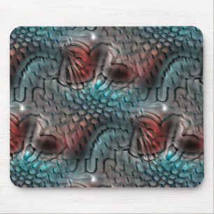 Looking like reptile skin through hammered glass   mouse pad