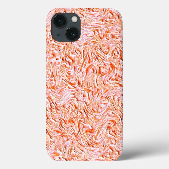 Looking like textured of wall, salmon colour Case-Mate iPhone case (Back)