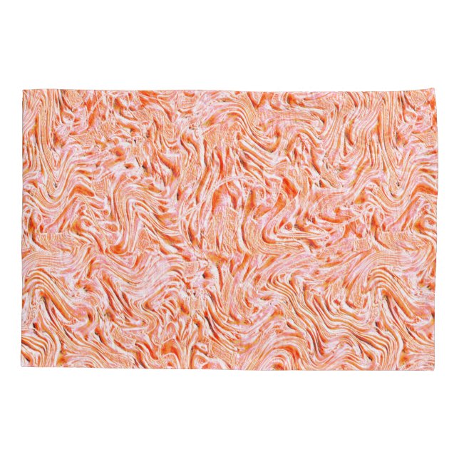 Looking like textured of wall, salmon colour pillowcase (Back-Left)