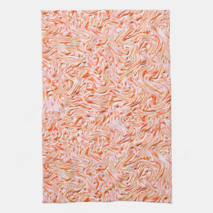 Looking like textured of wall, salmon colour tea towel