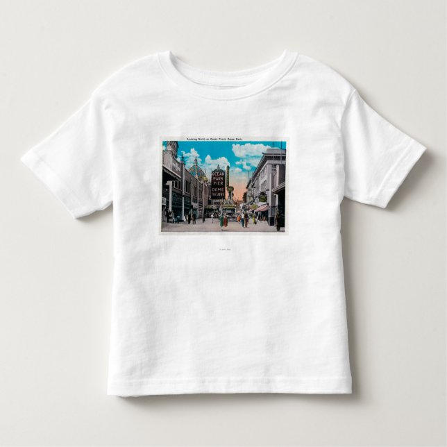 Looking North on Ocean Front, Ocean Park Toddler T-Shirt (Front)