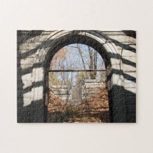 Looking out Through the Ruin Jigsaw Puzzle