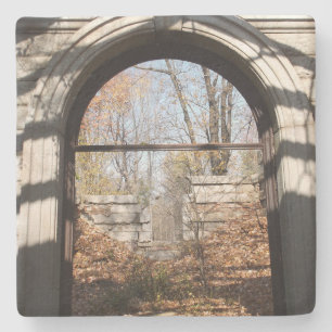 Looking out Through the Ruin Stone Coaster