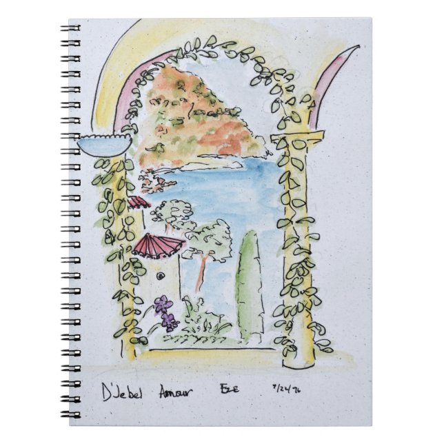 Looking out to the Mediterranean | Eze, France Notebook (Front)