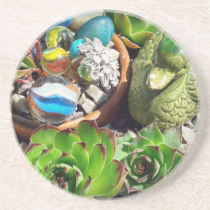 Looking Pretty Duck and Succulent Plants Coaster