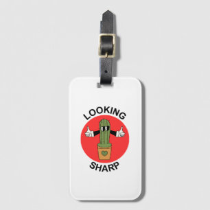 Looking Sharp Cactus Pun Luggage Tag