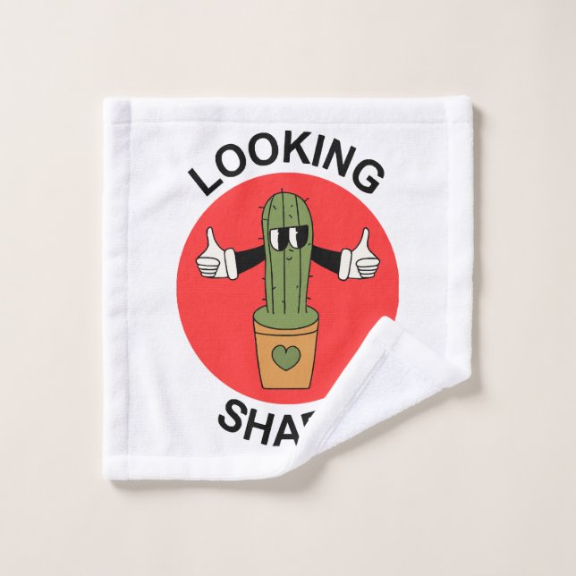 Looking Sharp Cactus Pun Wash Cloth (Wash Cloth)