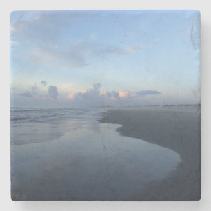 Looking South, Wrightsville Beach Stone Coaster