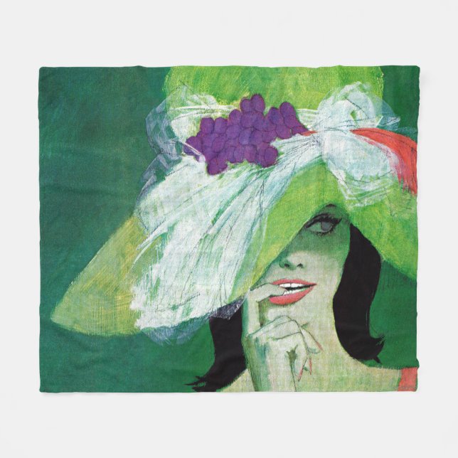 Looking the Other Way Fleece Blanket (Front (Horizontal))