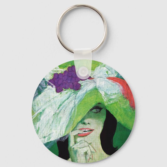 Looking the Other Way Key Ring (Front)