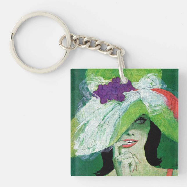 Looking the Other Way Key Ring (Front)