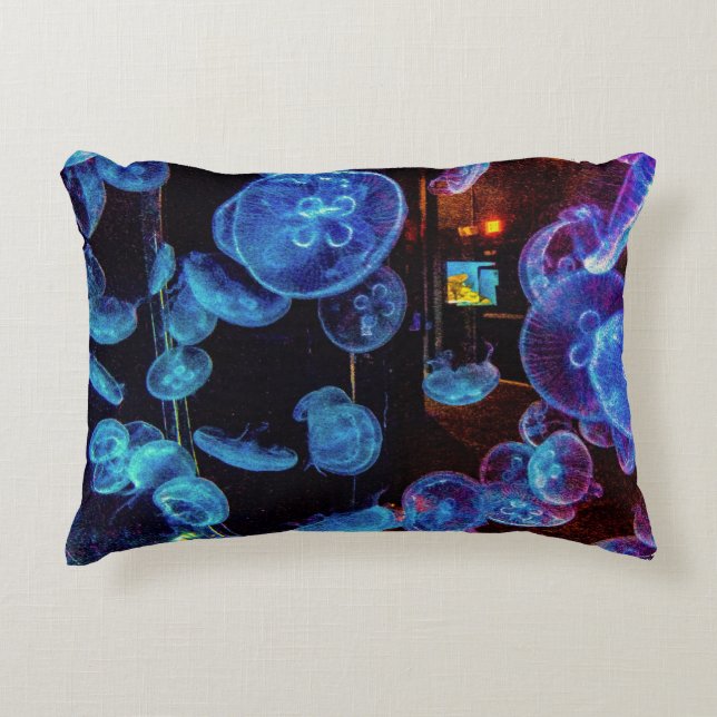 Looking through the Jellyfish Decorative Cushion (Front)