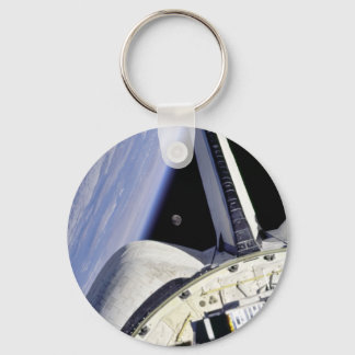 Looking Thru Rear View Mirror From Space Shuttle Key Ring