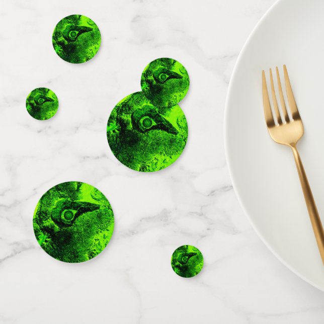 looking to green confetti (Group)