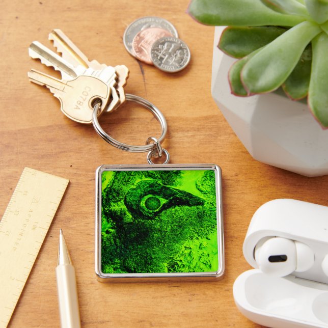 looking to green key ring (Desk)