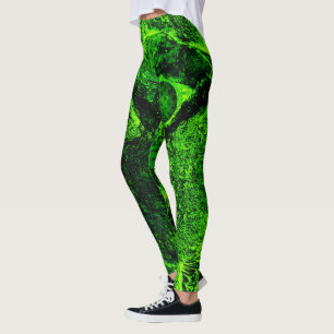 looking to green leggings