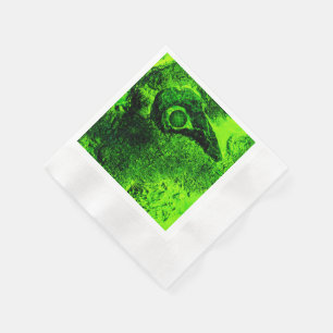 looking to green napkin