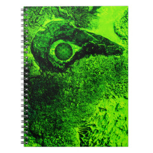 looking to green notebook