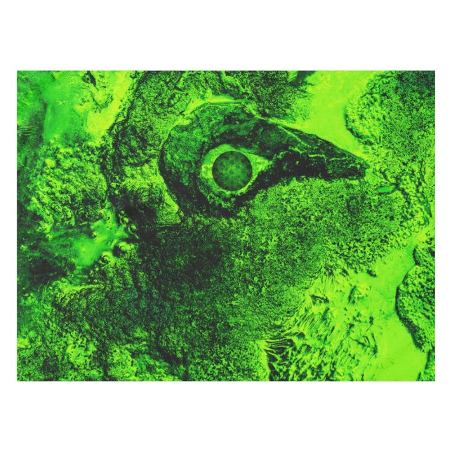 looking to green tablecloth (Front (Horizontal))