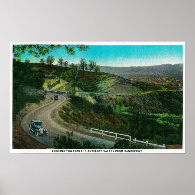 Looking towards Antelope Valley from Sandberg's Poster (Front)