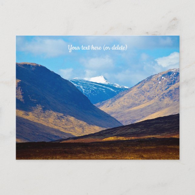 Looking towards Glen Etive, Scotland Postcard (Front)