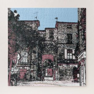 Looking towards the town Pezenas France Jigsaw Puzzle