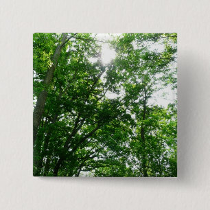 Looking Up to Summer Trees 15 Cm Square Badge