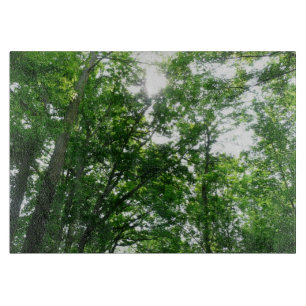 Looking Up to Summer Trees Cutting Board