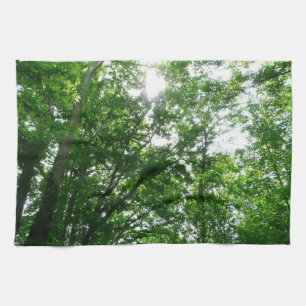 Looking Up to Summer Trees Tea Towel