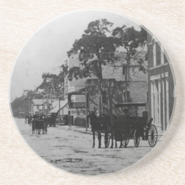 Looking West On Flagler Street Coaster (Front)