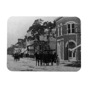 Looking West On Flagler Street Magnet