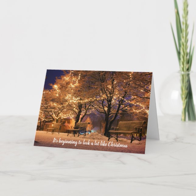 Looks a Lot Like Christmas Empty Wallet Funny Card (Front)