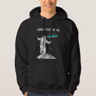 Looks Flat To Me Flat Earth Map Conspiracy 1 Hoodie
