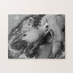 Looks Like A Duck But It's Not Abstract Jigsaw Puzzle