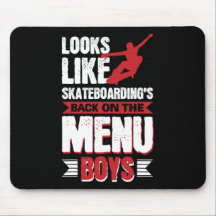 Looks Like Skateboarding's Ck On The Menu Boys Mouse Pad