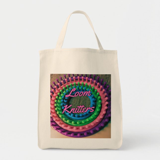 loom knitters tote bag (Front)