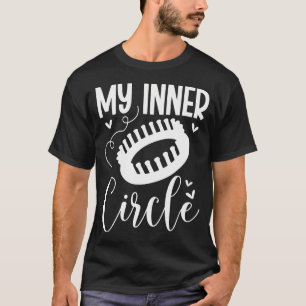 Loom Knitting Circle Fiber Artist Machine Loom Kni T-Shirt