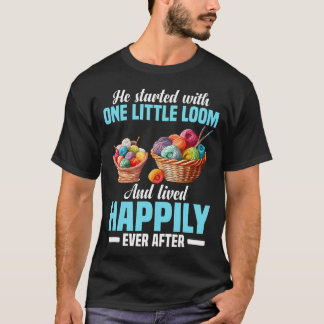 Loom Knitting Machine Fiber Artist Crochet Loom Kn T-Shirt