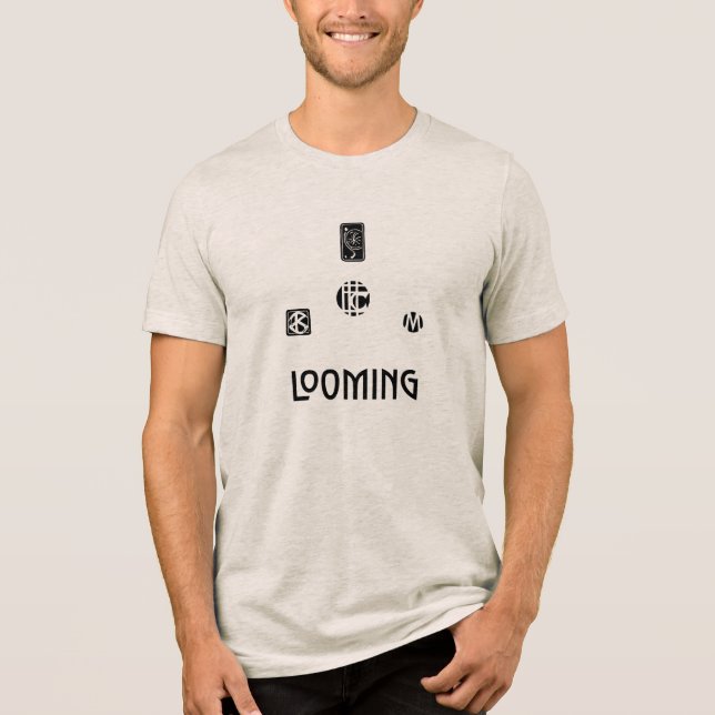 Looming logos Tri-Blend shirt (Front)