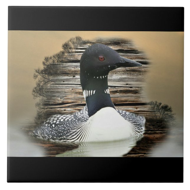 Loon Ceramic Tile (Front)