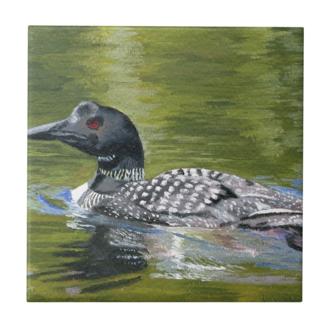 Loon Ceramic Tile (Front)