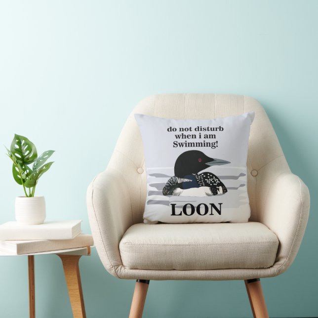 Loon Common Loon Bird Lake Funny Cushion (Chair)