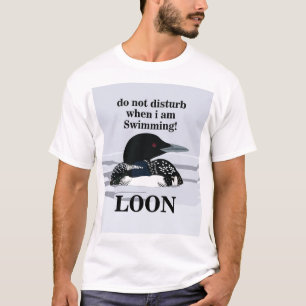 Loon Common Loon Bird Water Lake Funny T-Shirt