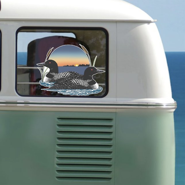 Loon Couple Sunset Blue (Creator Uploaded)