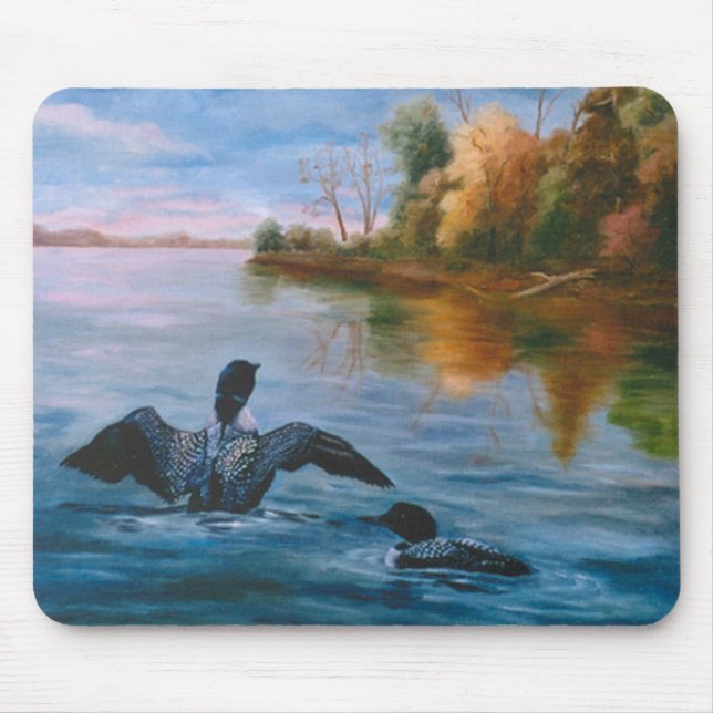 Loon Dance Mousepad (Front)