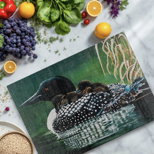 Loon Family Outing Cutting Board