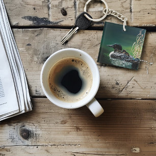 Loon Family Outing Key Ring