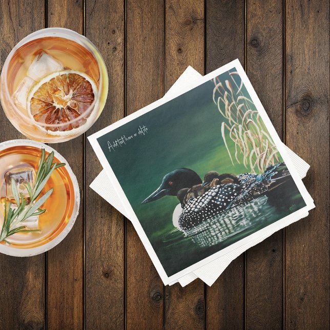 Loon Family Outing Napkin (Creator Uploaded)