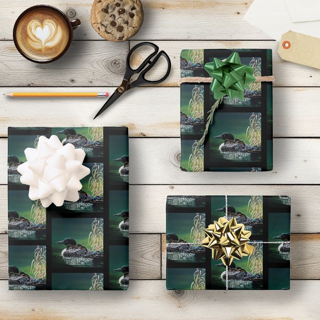 Loon Family Outing Wrapping Paper Sheet (Creator Uploaded)