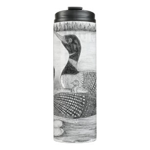 Loon Family Swimming Thermal Tumbler